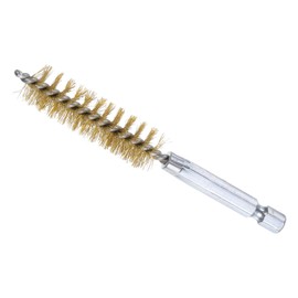 CoCud Bore Brush, 14mm Dia 4 Inch Length, Brass Cleaning Wire Brushes with 1/4 Inch Hex Shank - (Applications: for Power Drill, Die Grinder)