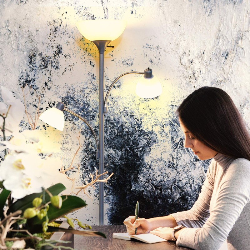 Brightech Sky Dome Double – High Brightness Torchiere Floor Lamp