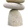 BestNest Ancient Graffiti Stone Cairns Set, 2-Piece Stacked Rock Sculptures