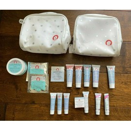 First Aid Beauty FAB Cleanser Moisturizer Cream Primer Makeup Bag TRAVEL LOT