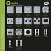 REV 0236450706 Quadro Cover Series Double-Throw Switch, Silver, Serien, Wechsel-Wechsel