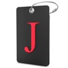 Shacke Luggage Tag Initial - Fully Bendable Tag w/Stainless Steel