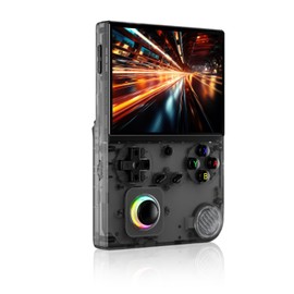 FINGEREVO RG40XXV Handheld Game Console 4.0-in 640 * 480 IPS OCA Screen 3200mAh 64Bit System RG 40XXV Black Transparent