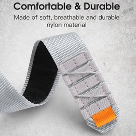 Blueshaweu Compatible with CMF Watch Pro 2 Bands, 22mm Rugged Nylon Sports Strap with Woven Loop Design for CMF Watch Pro 2 Smartwatch (Cross-Gray)