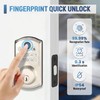 LOCSMART Fingerprint Door Lock, Keyless Entry Door Lock, Electronic Keypad