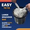 15L Bin Liners Extra Strong Dustbin Waste Bags For Round,