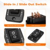 S141 Slide in/Slide Out Contoured Switch with Bezel, Black Electric