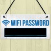 RED OCEAN Wifi Password Chalkboard New Home Friend Gift Hanging