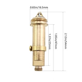 CXMTECH 2PCS Bath/Basin Sink Clicker Ejector Bolts Replacement Brass Poppet Drain Plug Closed Height 28mm Hardware Tub Stopper