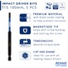5 x Rennie Tools 100mm Long T15 TX15 Impact Screwdriver