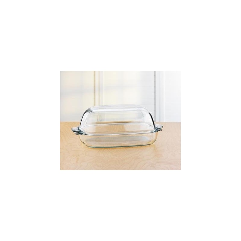 Glass Chicken Roaster With Lid
