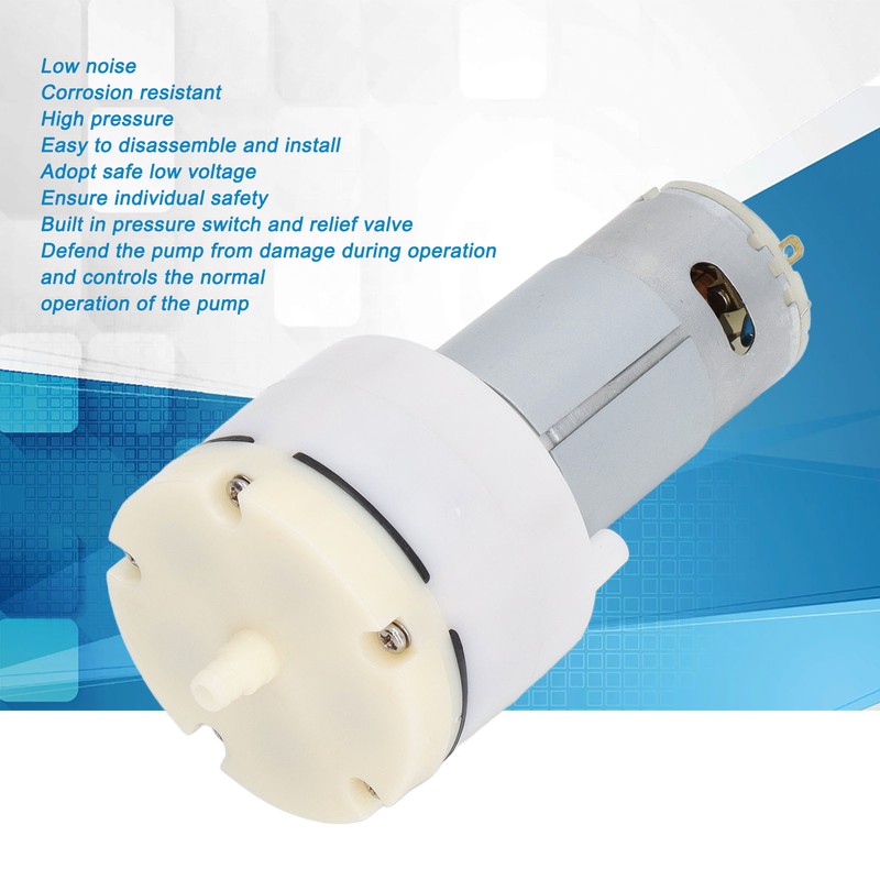 Micro Air Pump Low Noise 65Kpa Easy Disassembly Installation Corrosion