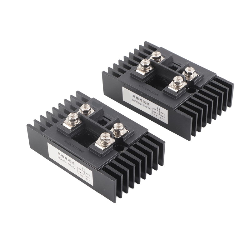 2 Pcs Bridge Rectifier MDQ60A 1600V Isolated Mounting Base Current