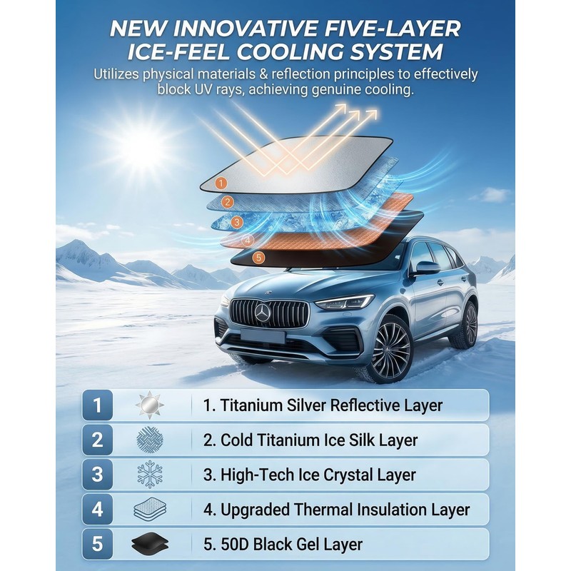 Windshield Sun Shade for Ford Escape Front Window Shades Cover