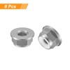 sourcing map Nylon Insert Hex Lock Nuts, 8pcs - M6