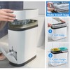 COMODID 3.7 Gallons Bathroom Trash Can and Toilet Brush Set,