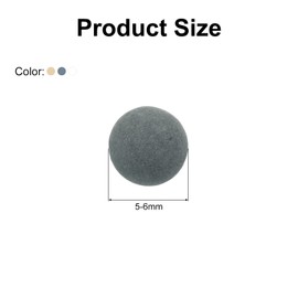 uxcell 4 Packs Replacement Shower Head Bead 5-6mm Shower Filter Beads Replacement Mineral Stone Bead for Water Softener Filtration Shower Head, Yellow, Grey, White