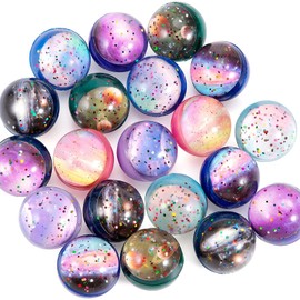 flintronic Pack of 30 Bouncy Balls, 32 mm Bouncy Balls, Planets Toy, Gift for Children, Party Bags, Children's Birthday Gifts, Party Favours