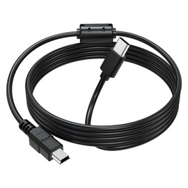 Puiixur Mini to USB C Camera Data Transfer Cable IFC-400PCU Cord Compatible with Canon EOS Rebel T6/T6i/T7, PowerShot, Vixia, for Nikon DSLR D610/D90/D3000/D7000 to Smartphone, PC (5FT)