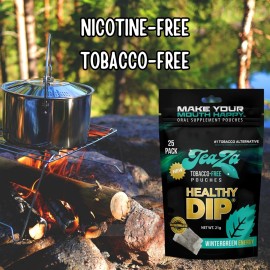 Teaza 4pk Teaza Energy Herbal Healthy Pouch - Wintergreen Energy Bags *Free Shipping*