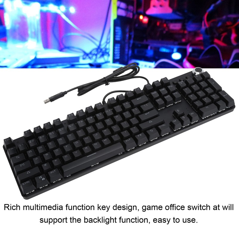 BAJEAL 902 104‑ Key Mechanical Keyboard USB Wired Gaming Keyboard