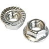 Pack of 10 Locking Tooth Nuts M10 DIN 6923 A2