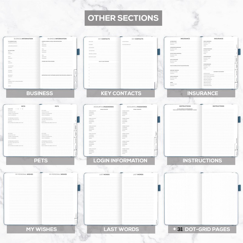 Clever Fox End of Life Planner – Final Arrangements Organizer