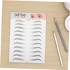 Mikinona 5pcs Black Eyebrow Stickers for Women Easy Application Temporary
