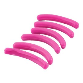 Women Fuchsia Flexible Rubber Refill Eyelash Curler Pad 6 Pcs                                                                                         
