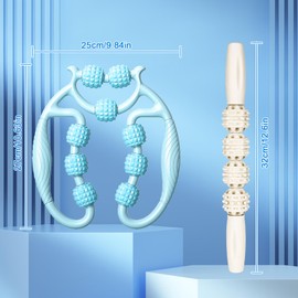 bssmmai Leg Massager, New Massage Roller Legs, Thin Leg Fat, Promotes Blood Circulation, Massage Roller, Suitable for Leg, Foot, Arm Massage