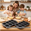 Astero 2 Pack Mini Loaf Pan with 8 Cavities Each,