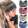 4 Pieces Women's Wide Elastic Soft Summer Boho Headband Print