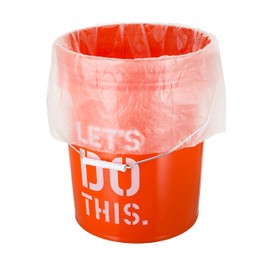 5 Gallon Bucket Liner Bags for Marinading and Brining - Durable, Food Grade, BPA Free, 25/Roll