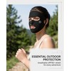 UEAVOID Sun Protection Mask Pack of 2 Black UPF50+ Breathable