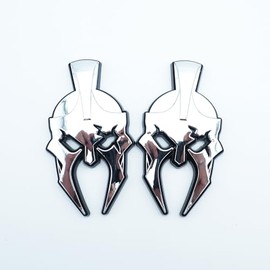 2Pcs Right Left Side Custom Gladiator Emblems 3D Badges Replacement for JL Jeep Gladiator (Chrome)