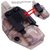 Ultra Concealment Belt Clip - Fits Belts up to 1.75in