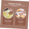 GRIRIW 1Pc Wooden Dumpling Wrapper Presser Tool for Kitchen Manual