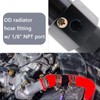 BAGARAATAN Aluminum Water Temp Meter Temperature Gauge Joint Pipe Radiator