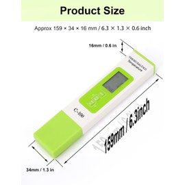 Digital Salinity Tester Water Quality Tester, Portable 5 in 1 Water TDS, EC, Salinity,Temperature Seawater Testing Meter Salt Water Tester with Backlight for Pool and Food Soup