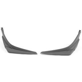 IKON MOTORSPORTS Front Bumper Lip Compatible With 2019-2021 Honda Civic, Modulo Style Matte Black Chin Spoiler Air Dam Splitter