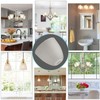 Anmire 3 Pack Frosted Glass Shade, Bell Shaped Light Fixture