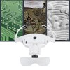 Head Magnifier LED USB Charging Jewelry Magnifying Glass for Painting