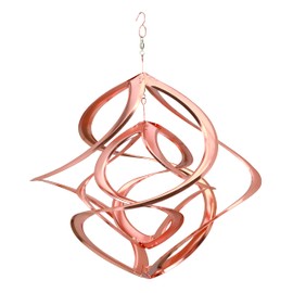 Red Carpet Studios Cosmix Copper Double Wind Sculpture, Small (31058), 14 Inch