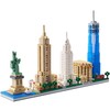 KLMEi City Architecture New York Skyline Micro Building Blocks Set