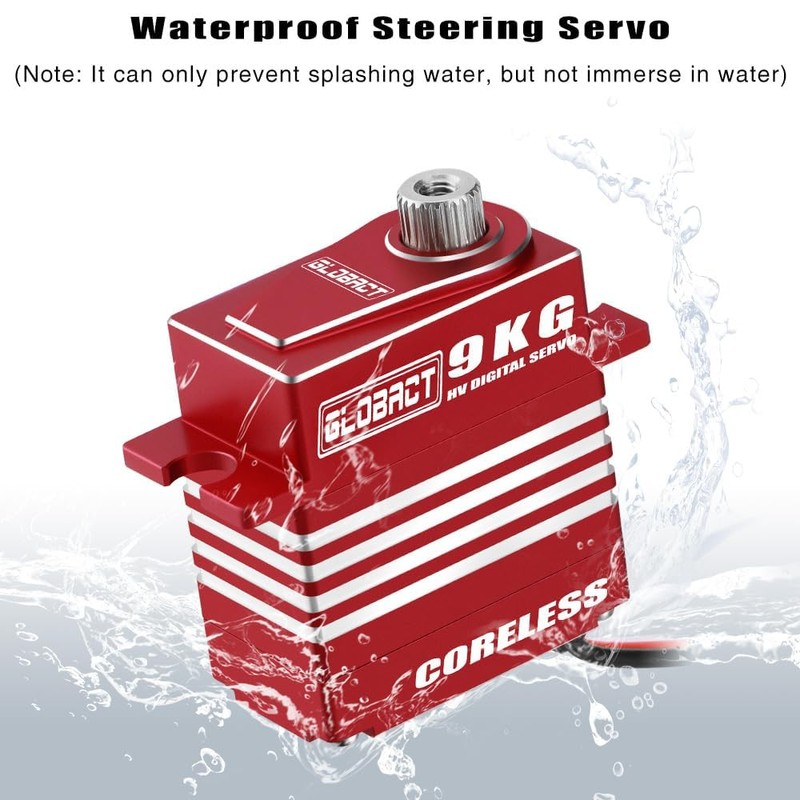 GLOBACT 9kg Metal Servo for TRX4M with Servo Arm High