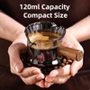 Espresso Shot Glass 120ML, Espresso Cups with Wood Handle and