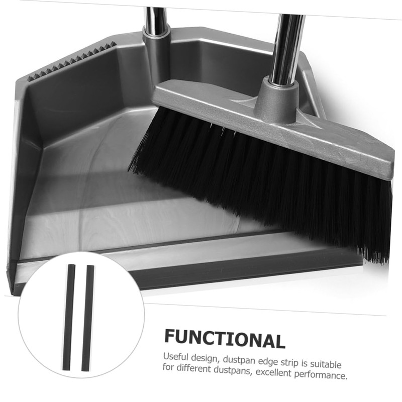 Alipis Replacement Plastic Strips for Dustpan Edge 2 Pieces Strip