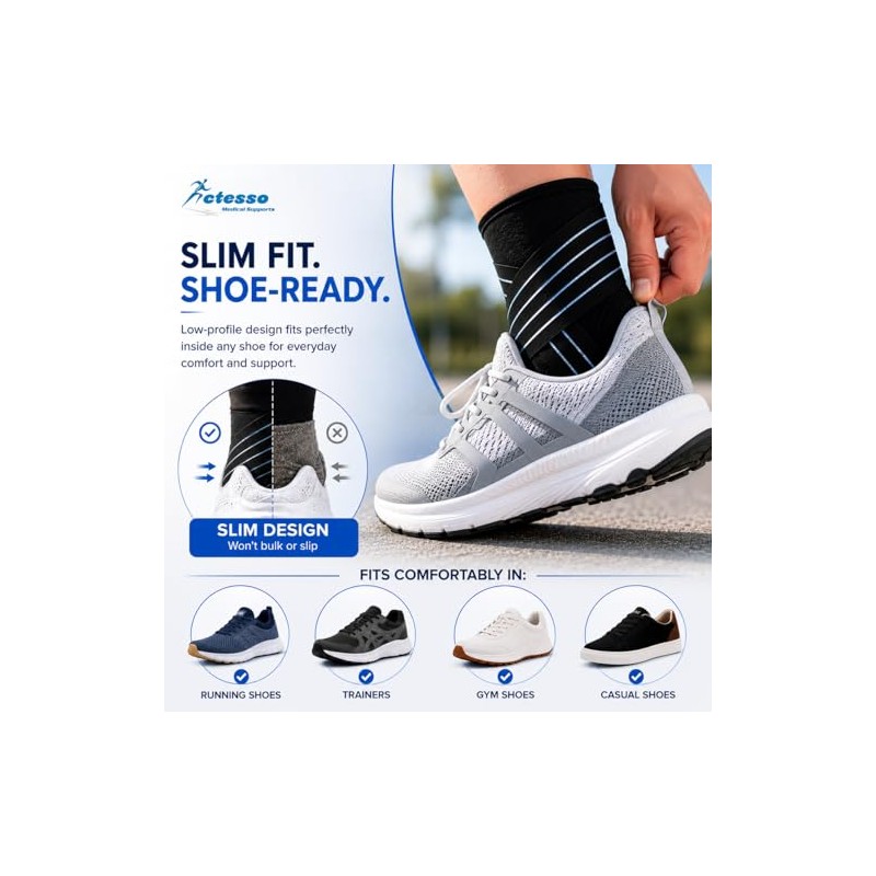 Actesso Ultimate Ankle Support with Adjustable Strap for Weak Ankles
