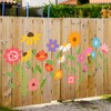 JarThenaAMCS 12Pcs Large Spring Wildflower Stencils Reusable Floral Plastic Drawing