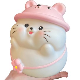Piggy Bank Girls,Unbreakable Savings Box,Cute Cat Money Bank Birthday Gift Kids (Pink Piggy Bank) (Pink cat Piggy Bank)